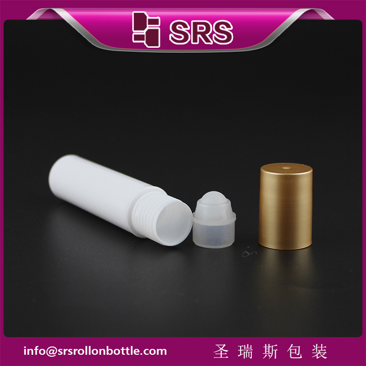 Cosmetic Skincare Bottle Supply White 10ml Eye Serum Roller Ball Bottle