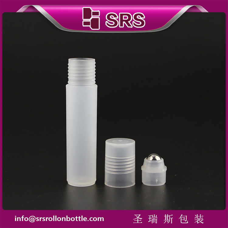 Plastic Roll on Cosmetic Packaging 10ml Roller Perfume Oil Bottles