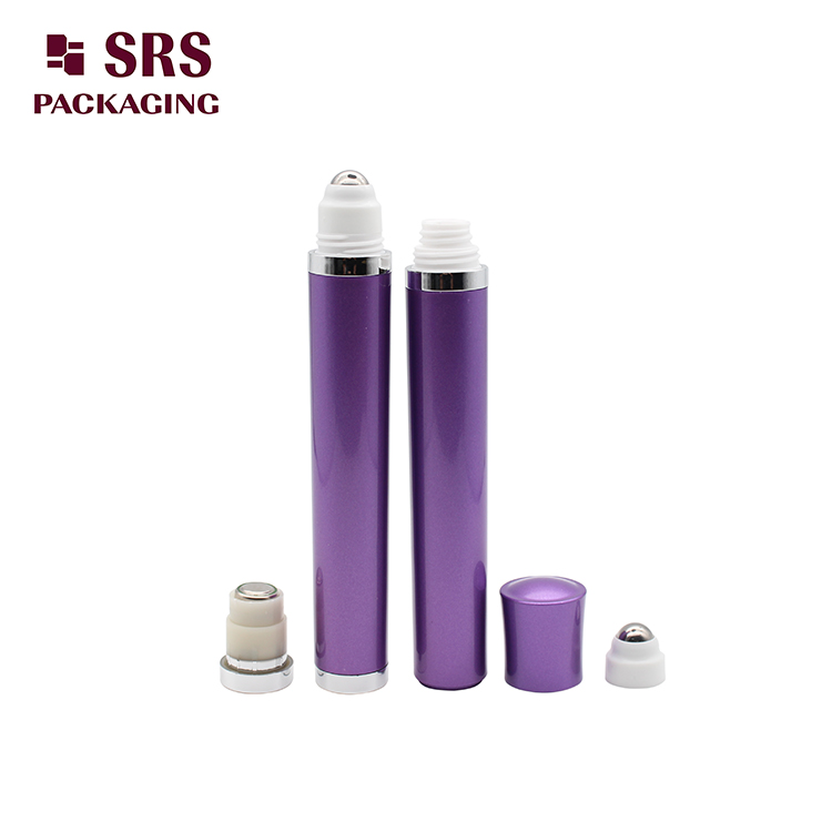 plastic Purple Color 10ml Vibrating Roller Ball Bottle