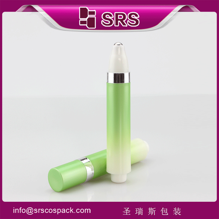 SRS 10ml PP Airless Pump Roller Eye Cream empty Bottle