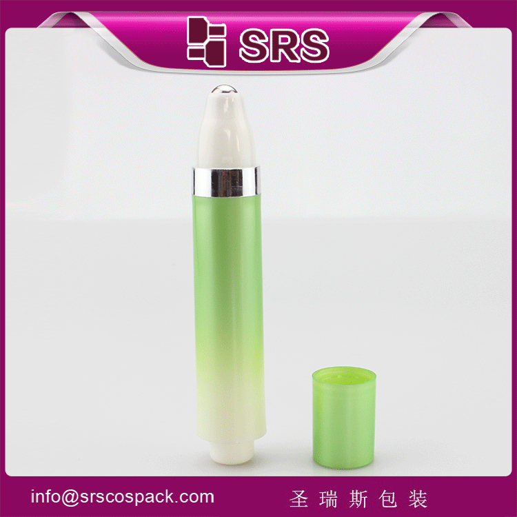 SRS 10ml PP Airless Pump Roller Eye Cream empty Bottle