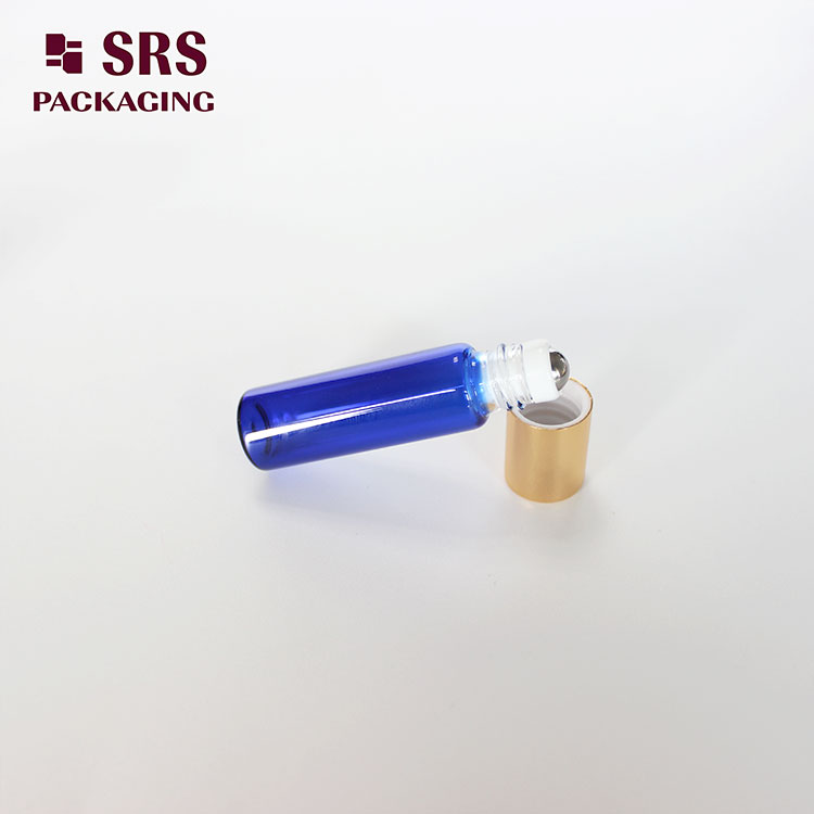 SRS Mini Bottle Blue Color 5ml Empty Perfume Packaging