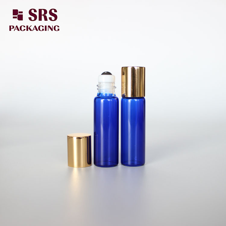 SRS Mini Bottle Blue Color 5ml Empty Perfume Packaging