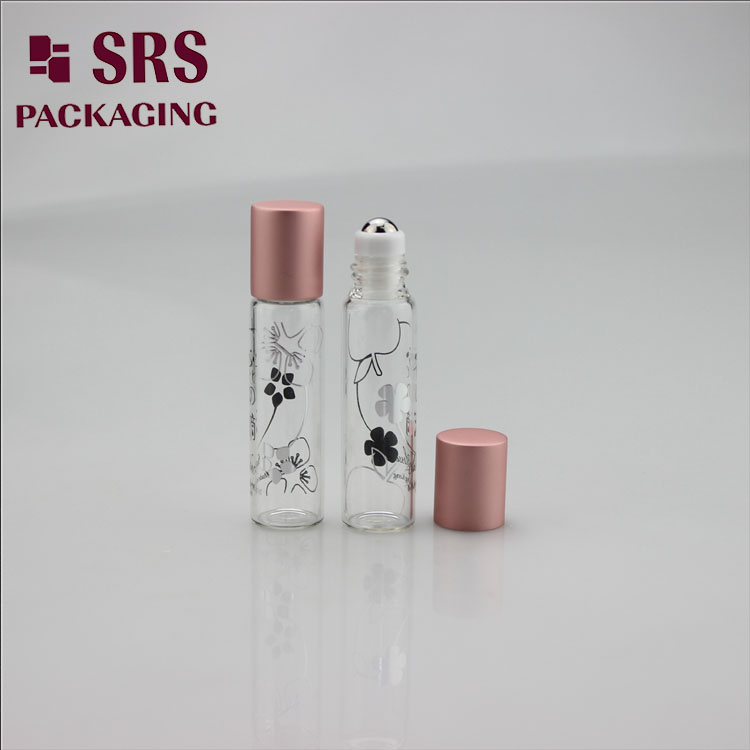 Clear 5ml Roll on Perfume Bottle with Silver Hotstamping