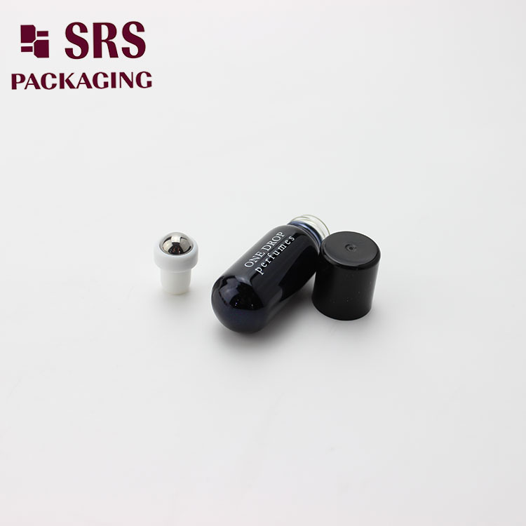 3ml Black Painting Color Lip Gloss Container with Black Plastic Cap