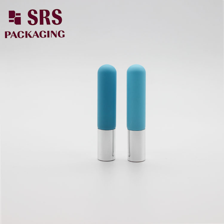 Round Base 6ml Glass Roll on Bottle with Painting Blue