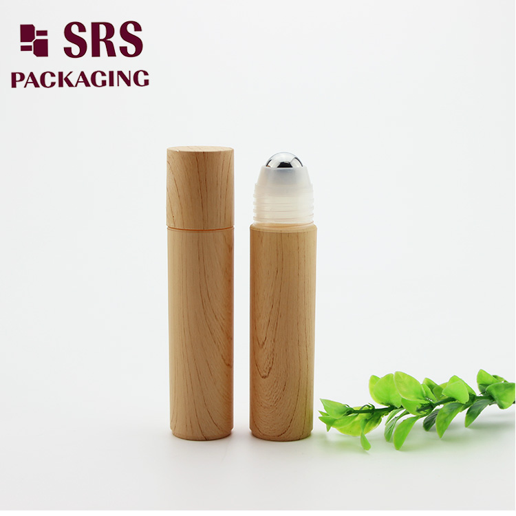 SRS 30ml Printed Wooden Plastic Roll on Custom Bottle