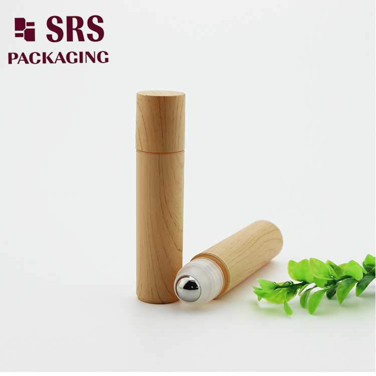 SRS 30ml Printed Wooden Plastic Roll on Custom Bottle