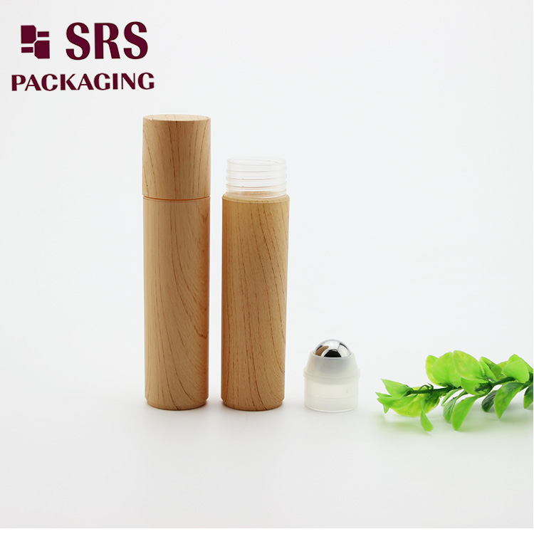 SRS 30ml Printed Wooden Plastic Roll on Custom Bottle