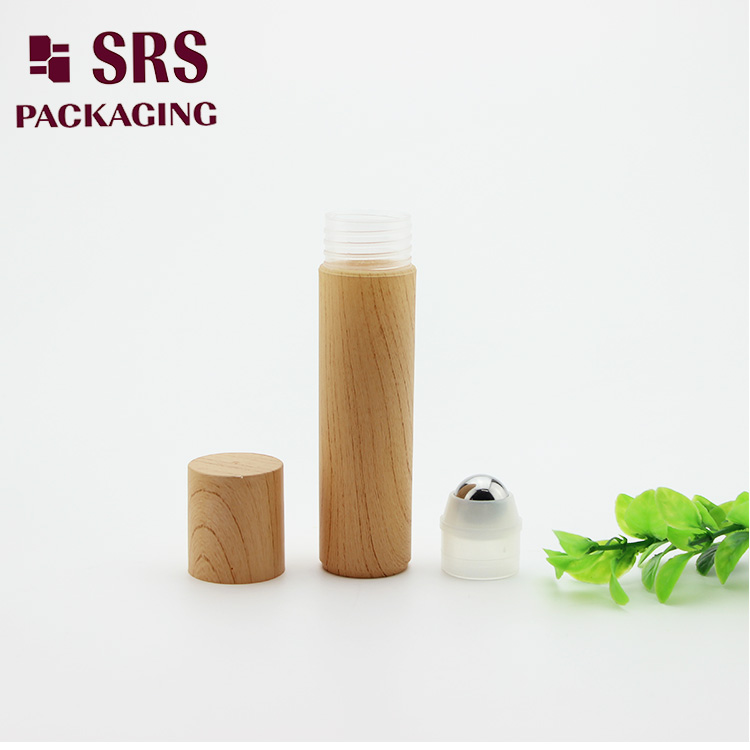 SRS 30ml Printed Wooden Plastic Roll on Custom Bottle