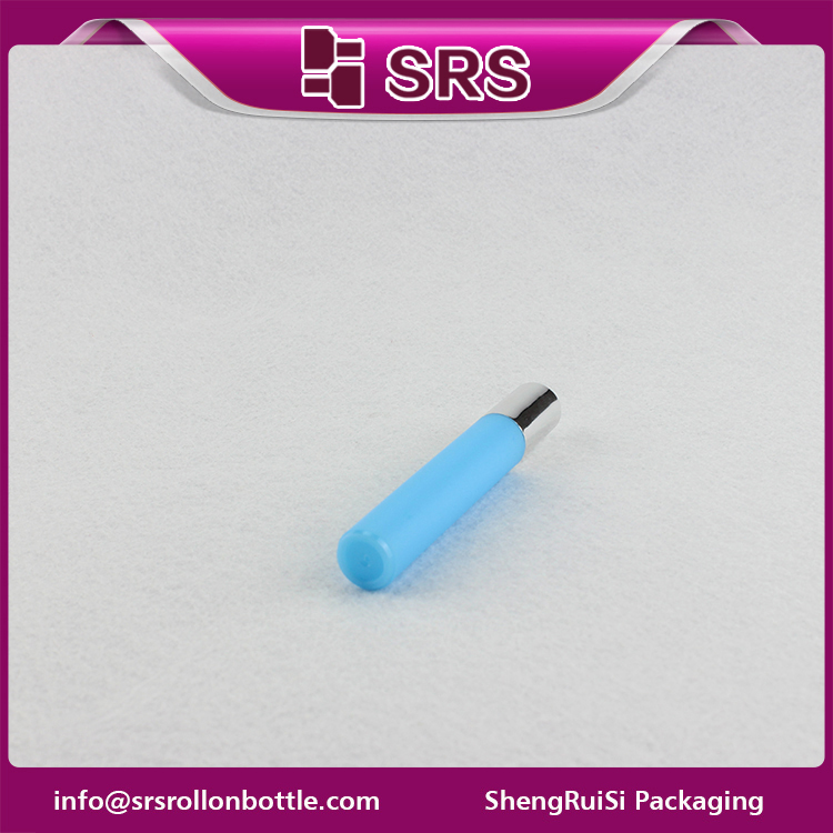 SRS plastic empty cylinder 8ml perfume bottle roll on