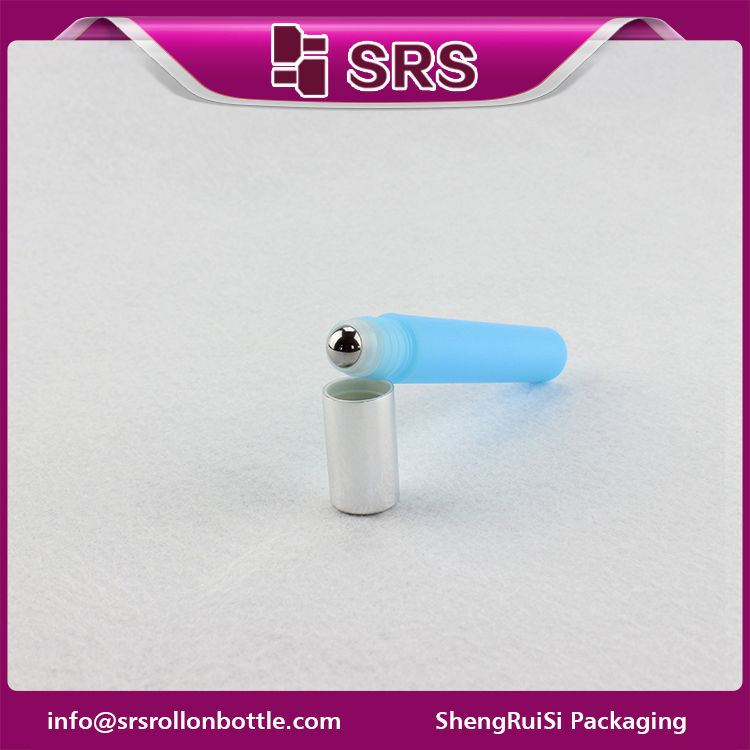 SRS plastic empty cylinder 8ml perfume bottle roll on