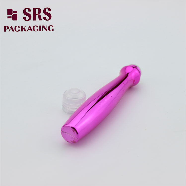 SRS8447 plastic special shape 15ml eye serum bottle roll on