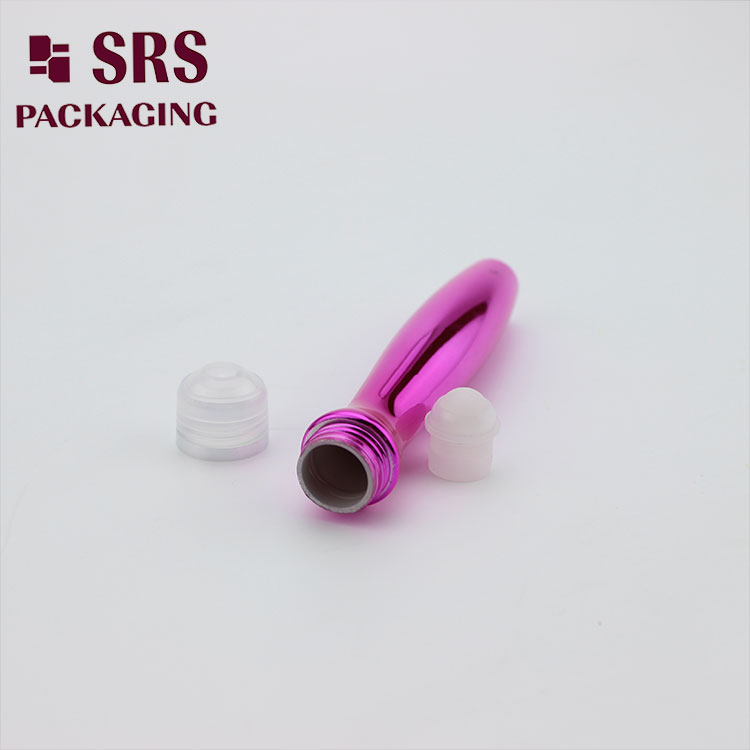 SRS8447 plastic special shape 15ml eye serum bottle roll on