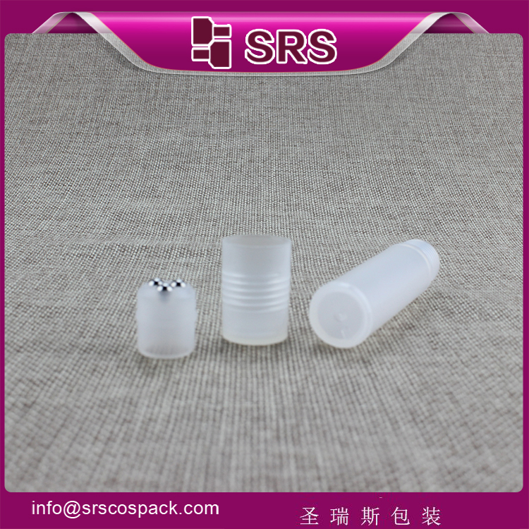 plastic 10ml three roller balls bottle roll on deodorant packaging