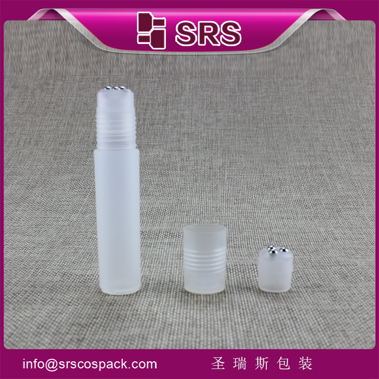 plastic 10ml three roller balls bottle roll on deodorant packaging