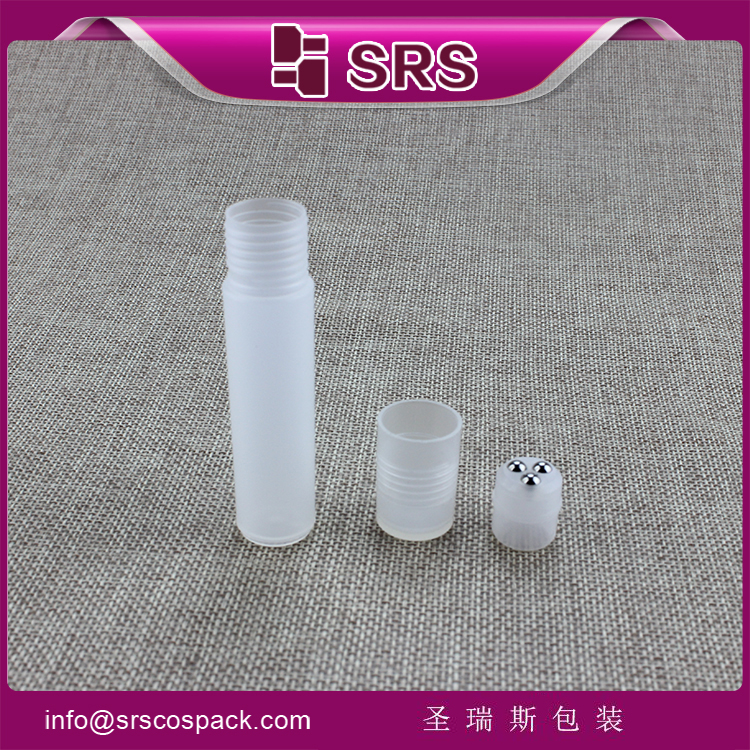 plastic 10ml three roller balls bottle roll on deodorant packaging