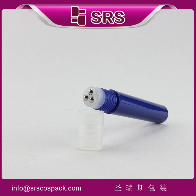 SRS empty 15ml plastic three roller balls bottles wholesale