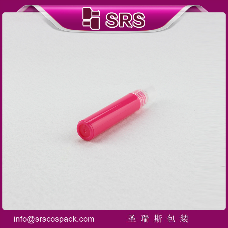 empty plastic red 7ml Refilled Roll On Bottle