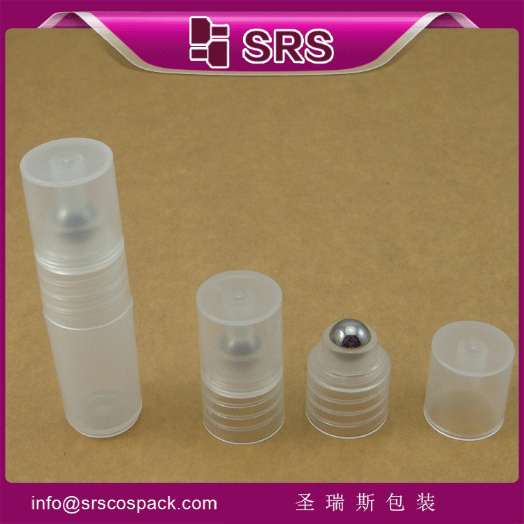 SRS-3ml 5ml 7ml 8ml refilled empty plastic roll on bottle 