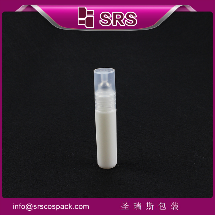 5ml plastic white roller ball refilled bottle empty