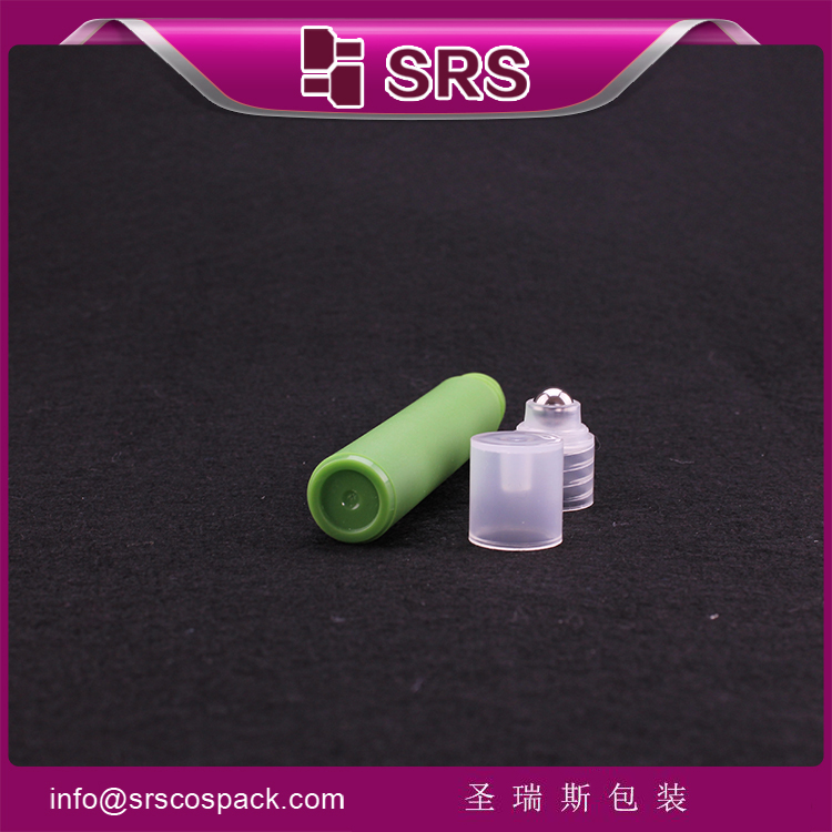 8ml roll on green refilled empty bottle plastic