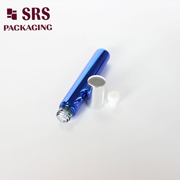 Painted Frosted Blue Glass Roller glass Ball Bottle 10ml Perfume