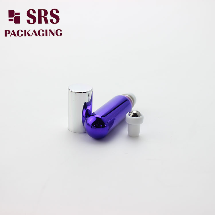 SRS Purple Color Mini Roll on 4ml Perfume Bottle Glass