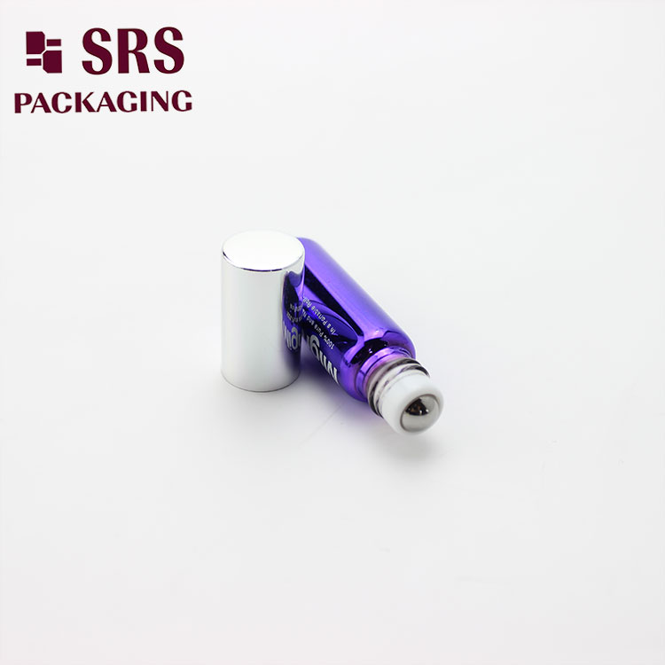 SRS Purple Color Mini Roll on 4ml Perfume Bottle Glass