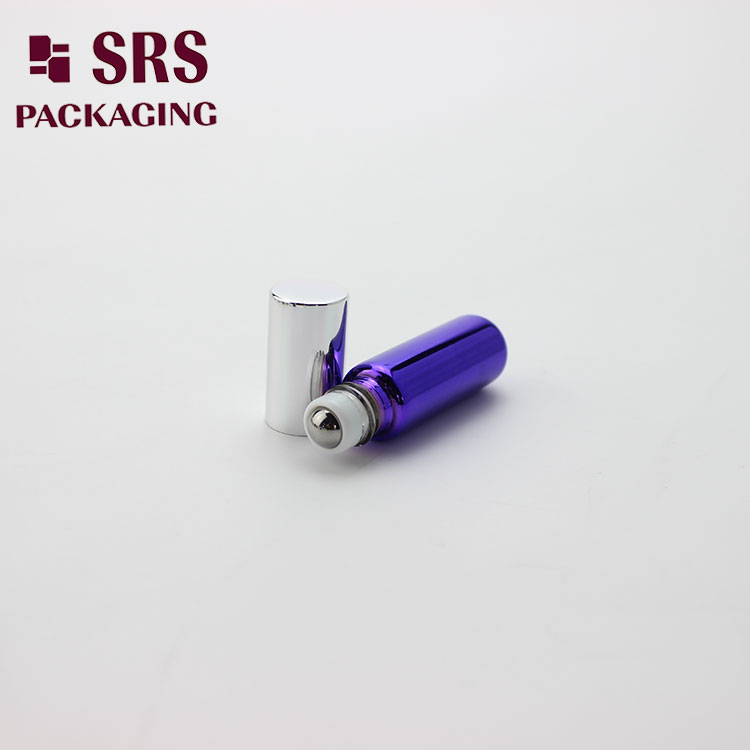 SRS Purple Color Mini Roll on 4ml Perfume Bottle Glass