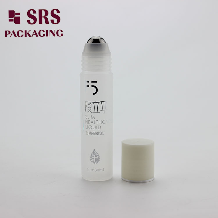 SRS Hot Sale Plastic Frost 30ml Roller Ball Deodorant Bottle