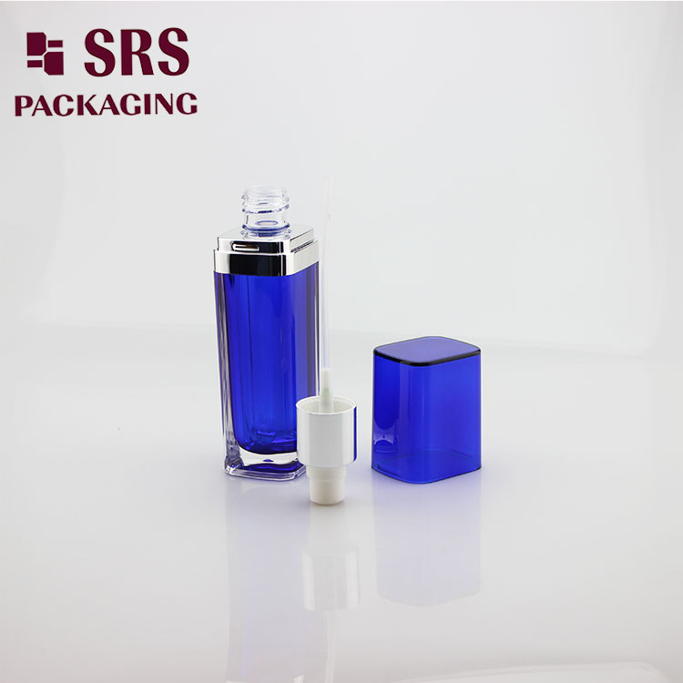 L051 Acrylic 60ml 120ml lotion square plastic cosmetic containers