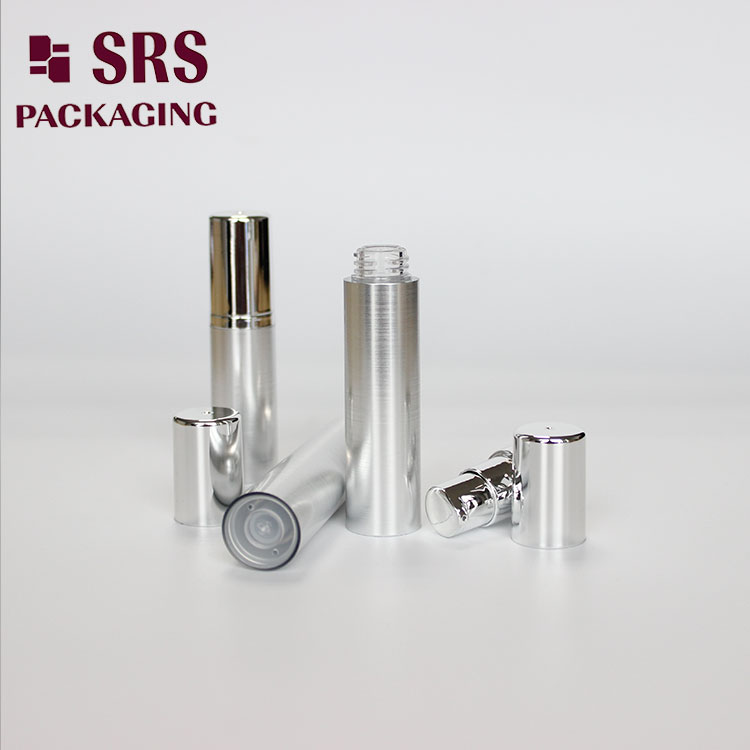 A003 SRS Mini Empty 5ml 10ml Silver Airless Sample Bottle