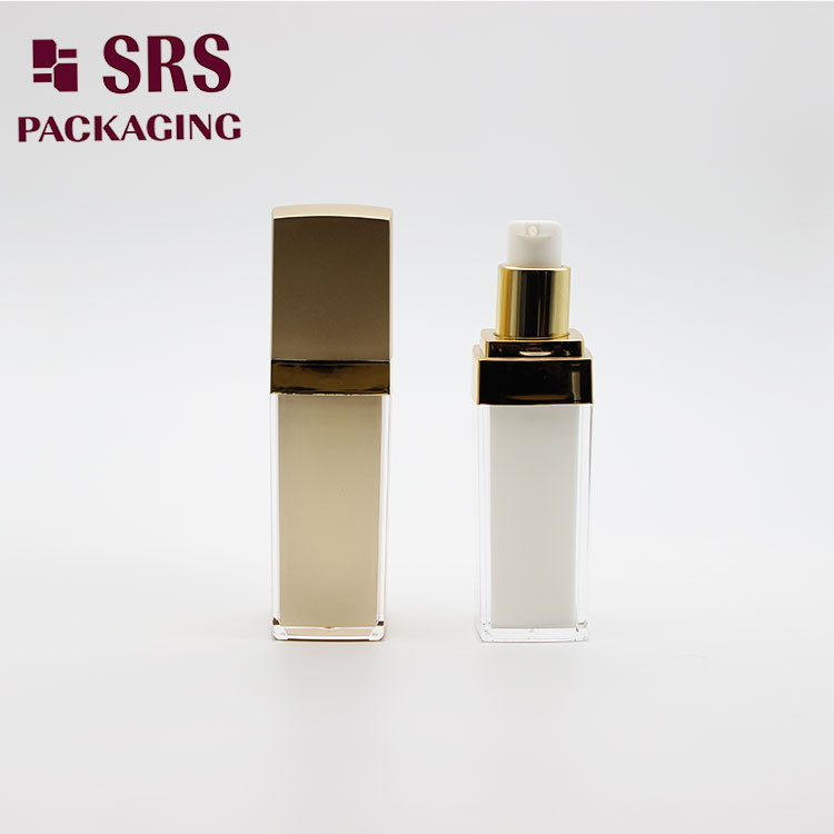 L050 Square Skin Care Cosmetic Container 50ml 100ml Acrylic Lotion Bottle