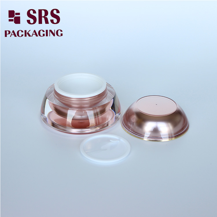 J032 SRS Cosmetic Rose Gold Cosmetic Acrylic 30g Jar