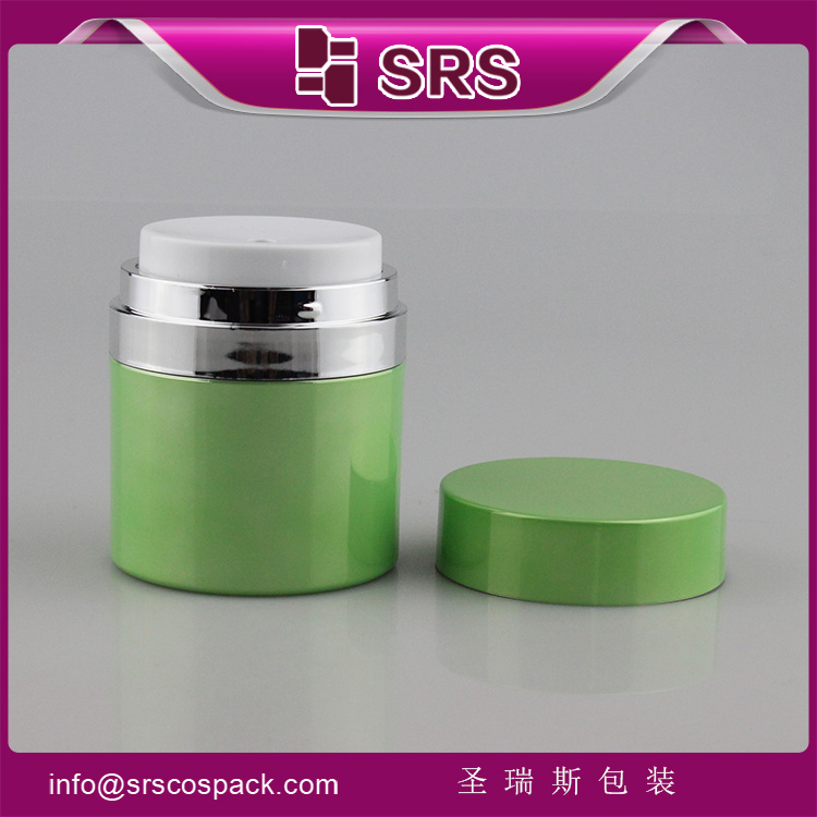 A100 double wall airless pump cream acrylic jar