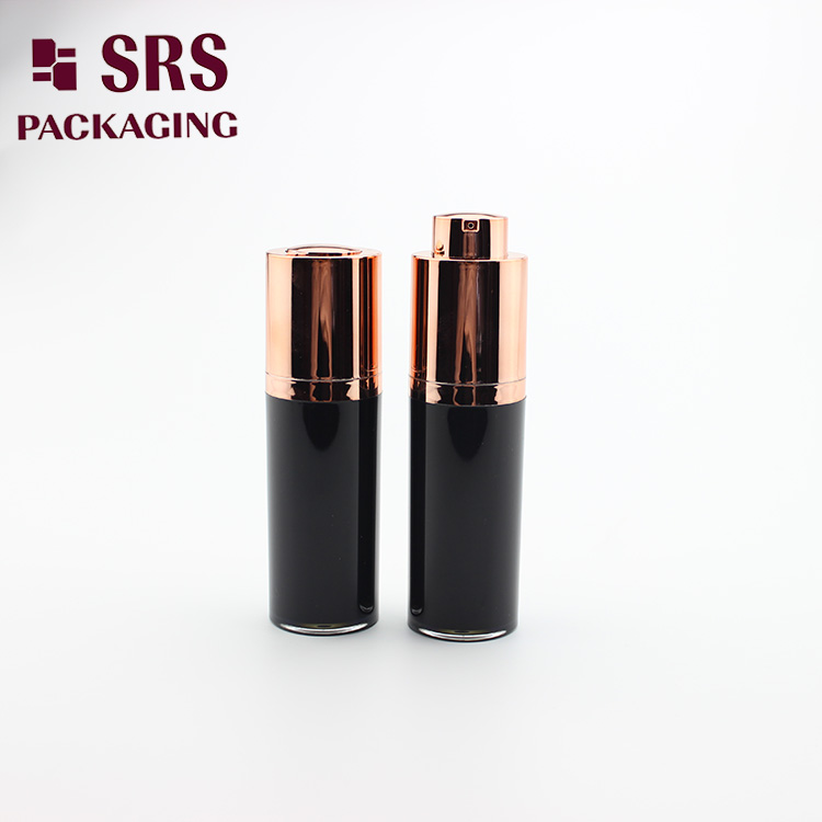 A020 plastic round rotary airless cosmetic bottle 30ml