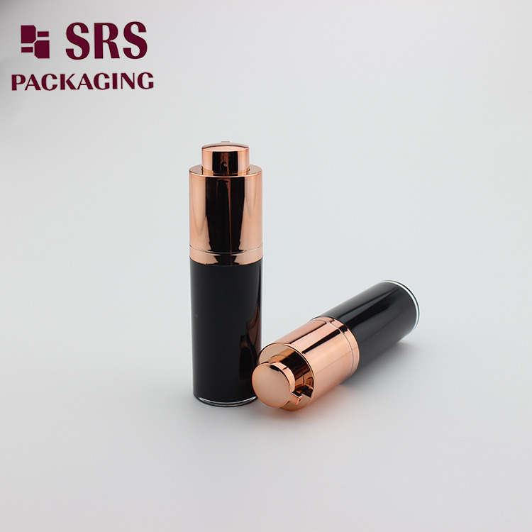 A020 plastic round rotary airless cosmetic bottle 30ml