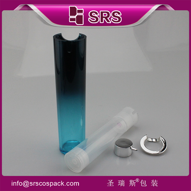 A021 round paiting double color serum pump bottle airless 50ml