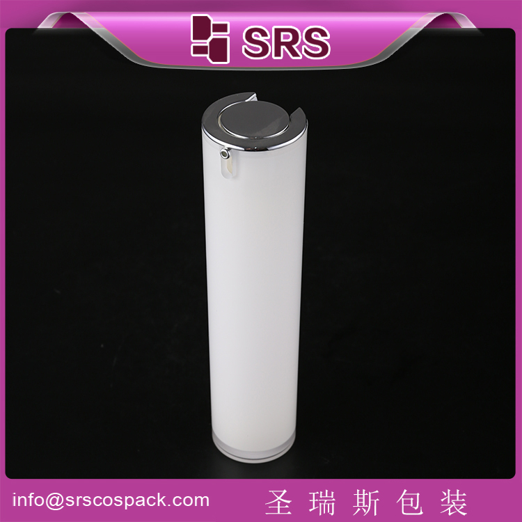 A021 acrylic round airless pump lotion bottle 