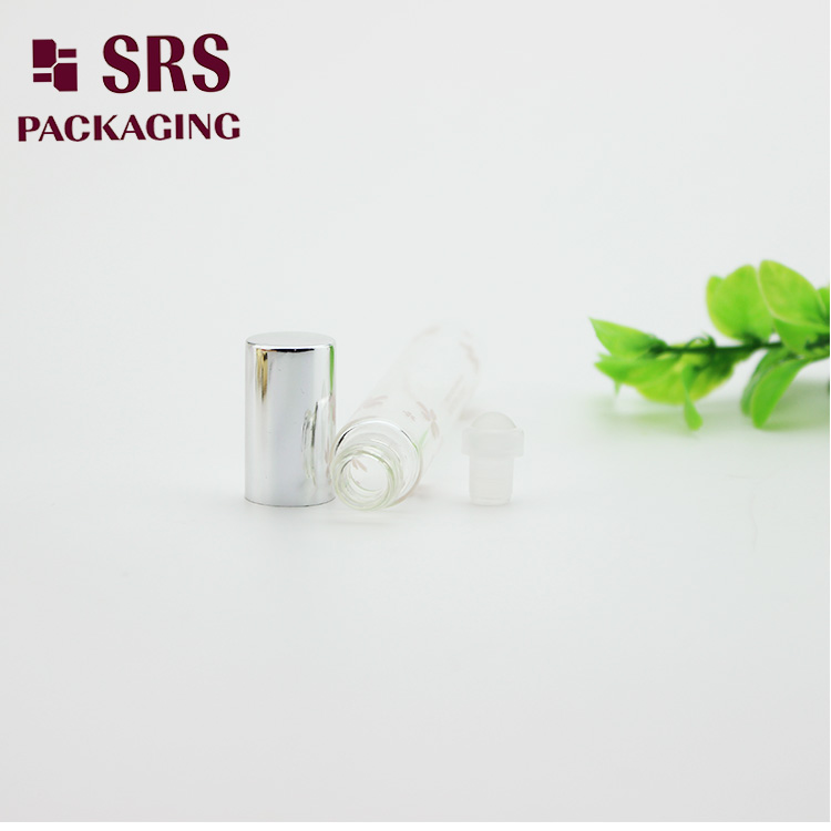 Silk Screen Printing 10ml Transparency Glass Perfume Roll on Bottle