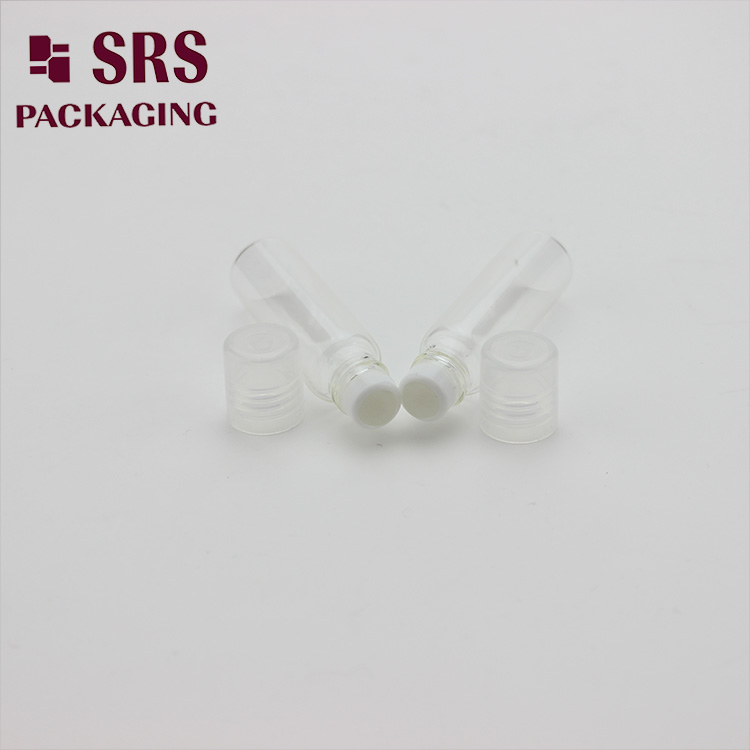 Clear Glass Cosmetic Packaging 5ml Roll on Essential Oil Bottle