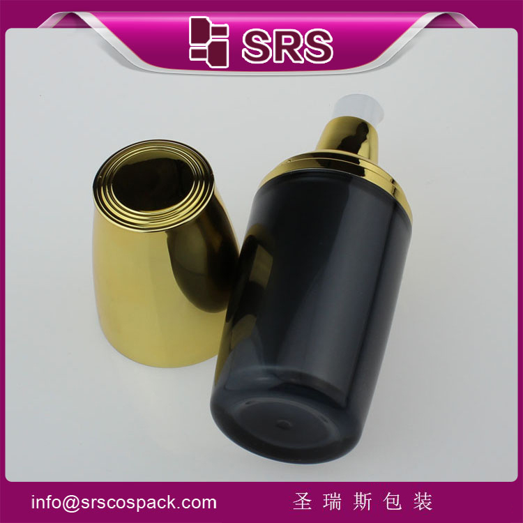 L313 Luxury 30ml 50ml 120ml Plastic Bottle with Gold Cap