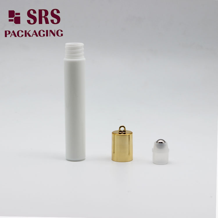 8ml Plastic Cosmetic Pocket Empty Perfume Roller Bottle with hook