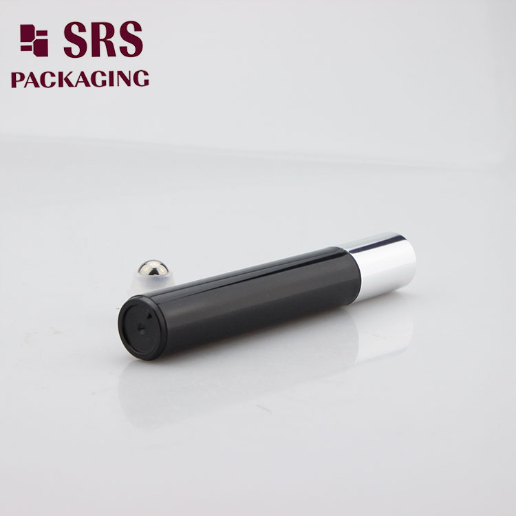 Black Frosted Hair Oil Roll on Bottle 15ml Haircare Container Bottle