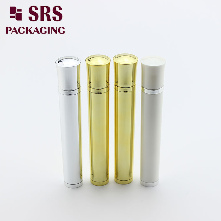 empty 10ml Vibrating Metalized Gold silver Massage Roll on Bottle