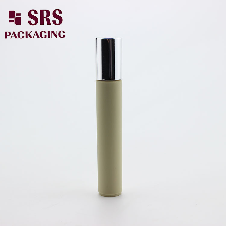 Plastic Frosted Cosmetic Gel Round Roll on Bottle 15ml