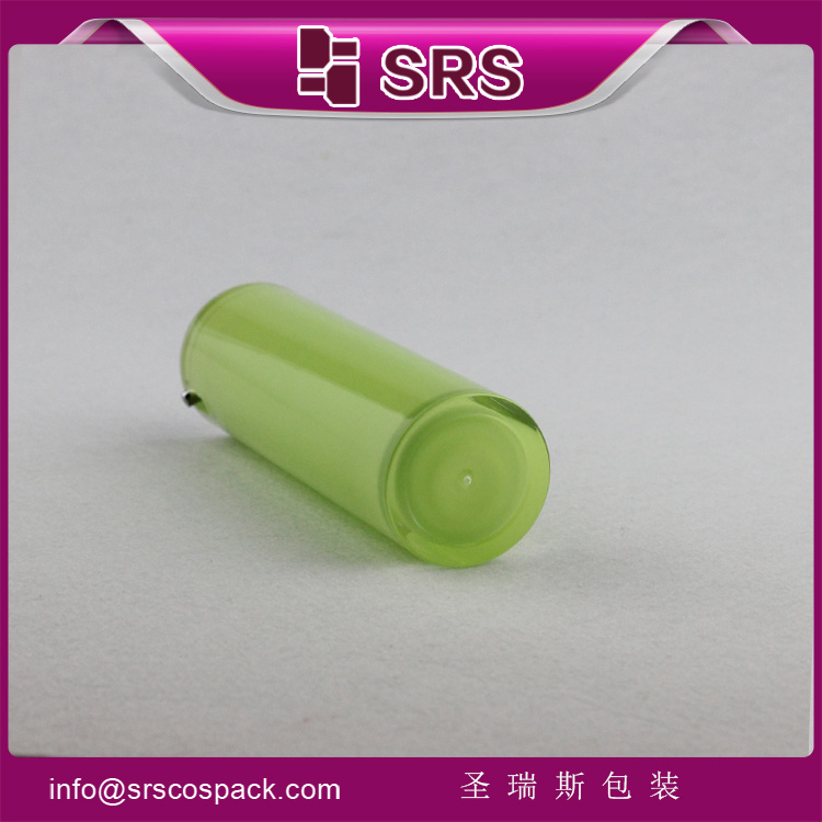 A021 SRS acrylic round no cap 15 ml airless bottle