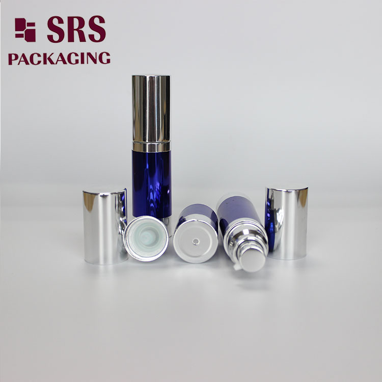 A022B Wholesale Aluminum Airless Bottle 15ml 20ml 30ml Cosmetic Serum Packaging