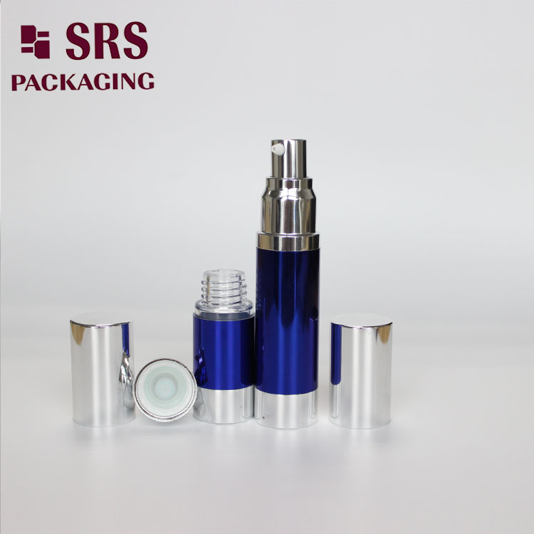 A022B Wholesale Aluminum Airless Bottle 15ml 20ml 30ml Cosmetic Serum Packaging